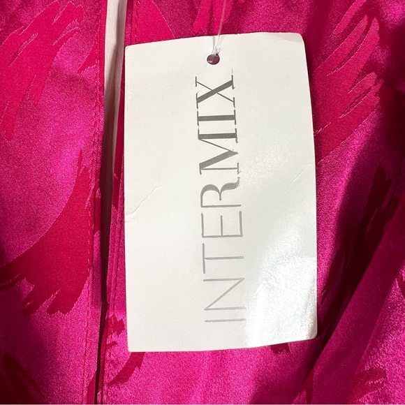 NWT Ronny Kobo Eugenia Jacquard Top Silk Blend Pink Size Small - Picture 13 of 16